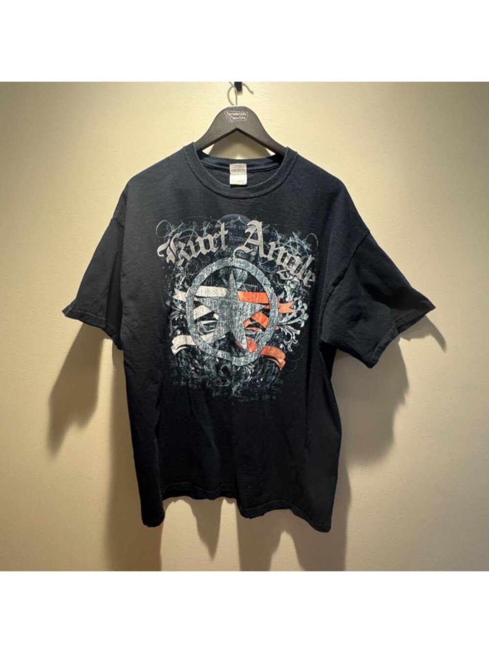 VINTAGE Kurt Angle Warrior Intensity T-Shirt XL WWE Impact TNA Wrestling NXT